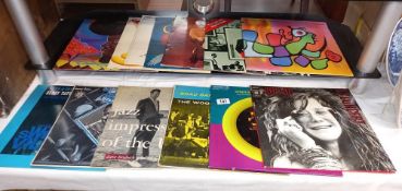A good lot of vintage LP's including Janis Joplin (girls name written on 2 of them )