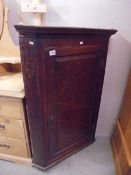 A Victorian oak corner cupboard, COLLECT ONLY.