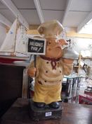 An advertising figure of a pig in a butchers outfit, COLLECT ONLY.