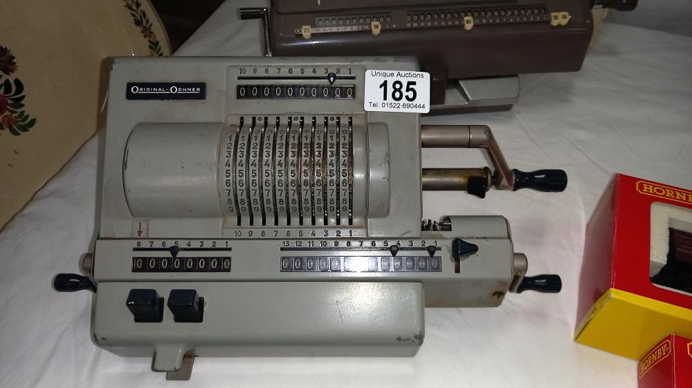 A vintage Nippon and original Odhner and a Russian calculator adding machines COLLECT ONLY - Image 3 of 4