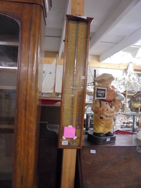 A Victorian barometer, a/f. COLLECT ONLY.