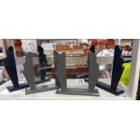 2 pairs of art deco style photo frames