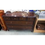 A mahogany 4 over 2 chest of drawers COLLECT ONLY