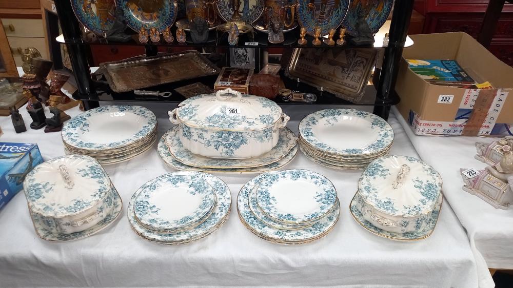 An early 20c dinner set with tureens
