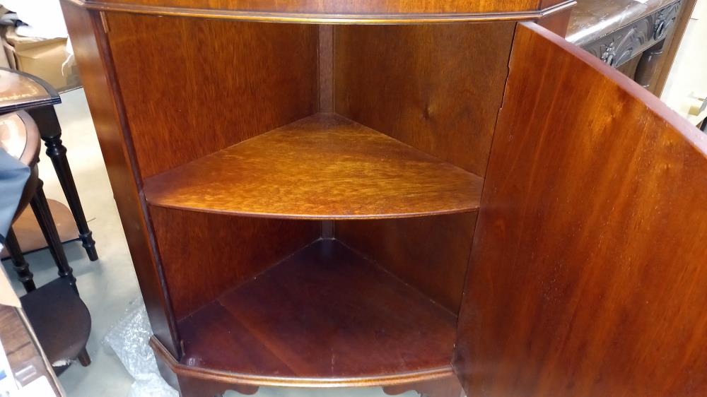 A mahogany corner cabinet, COLLECT ONLY - Image 2 of 3