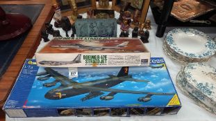 A boxed Hasegawa Boeing B-47E Strato jet US Airforce jet bomber 1.72 scale and a Revelle 04608 1.