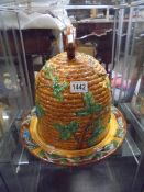 A large majolica stilton dome. COLLECT ONLY.