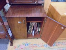 A record cabinet and a quantity of LP records, COLLECT ONLY.