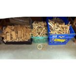 3 boxes of wooden posh graffiti letters, or good lot of firewood! COLLECT ONLY