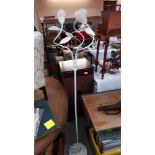 A retro wrought iron standard lamp COLLECT ONLY