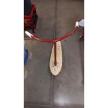 A vintage 1970's skateboard with scooter handlebars, COLLECT ONLY