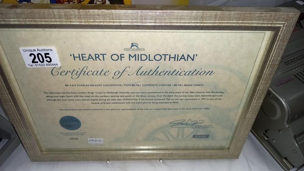 Hornby R2794M Heart of Midlothian train pack with certificate - Image 3 of 3