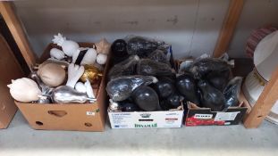 A large quantity of painted wooden ornaments acorns, pears, apples etc COLLECT ONLY