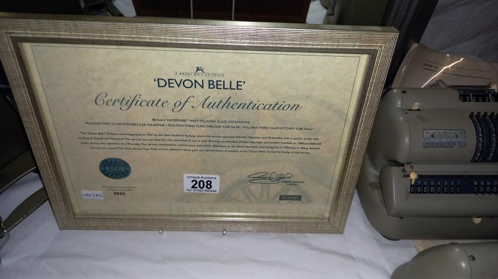 Hornby R2568 Devon Belle train pack with certificate - Image 3 of 3