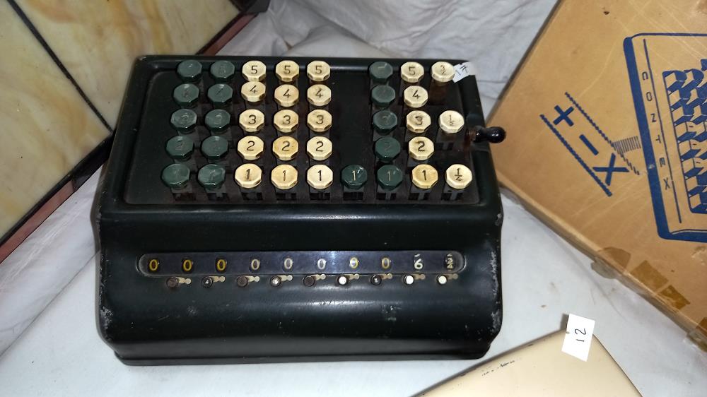 2 vintage Bell Punch plus model 509/s 509/fs and a cante De calculator adding machines COLLECT ONLY - Image 2 of 5