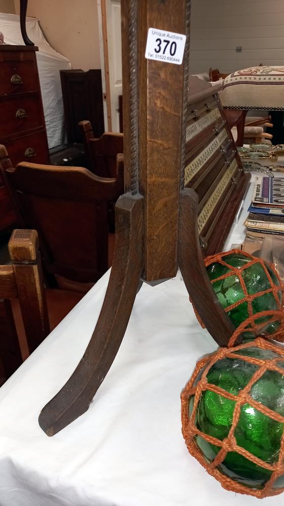 A 1930's oak torchiere plant stand COLLECT ONLY - Image 2 of 3