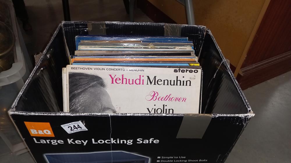 A box of classical LP's COLLECT ONLY