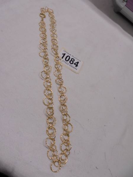 A 9ct gold necklace, 4.2 grams.