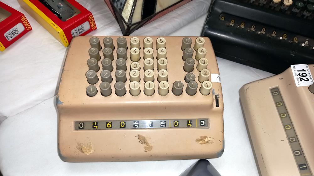 2 vintage Bell Punch plus model 509/s 509/fs and a cante De calculator adding machines COLLECT ONLY - Image 4 of 5