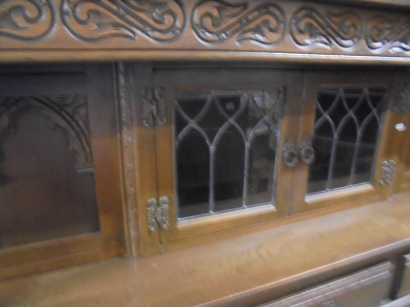 A good carved oak buffet sideboard, COLLECT ONLY. - Image 2 of 3