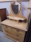 An old pine dressing table. COLLECT ONLY.