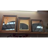 3 vintage gilt framed mirrors COLLECT ONLY