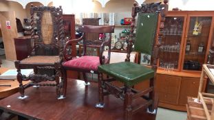 3 vintage/antique chairs COLLECT ONLY