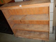 A set of old pine bookshelves, COLLECT ONLY.