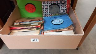 A quantity of 1960's/70's 45rpm vinyl records including Action Man is here etc.