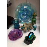 A good lot of Mdina and other art glass