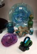 A good lot of Mdina and other art glass