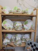 In excess of sixty pieces of Royal Standard Spring Gift pattern fine bone china tea ware.