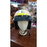 A Top Tek Colt open face motorcycle helmet