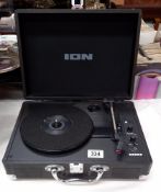 An Ion portable record player