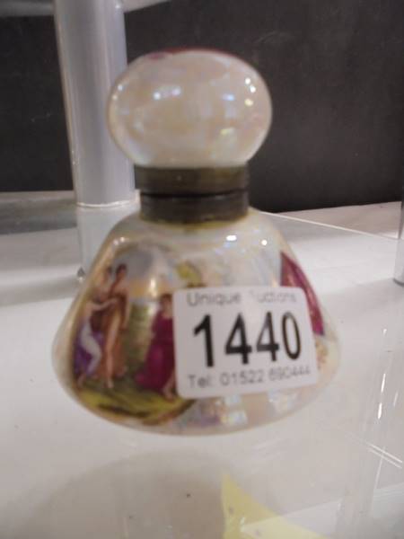 A millifiori paperweight, another paperweight, a scent bottle and a jug. - Image 3 of 4