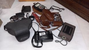 A quantity of cameras etc.