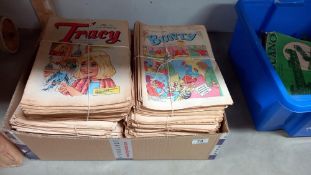 A quantity of vintage comics, Tracy 1980 through to 1984 (all believed to be complete years) and