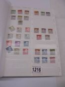 An album of world stamps.