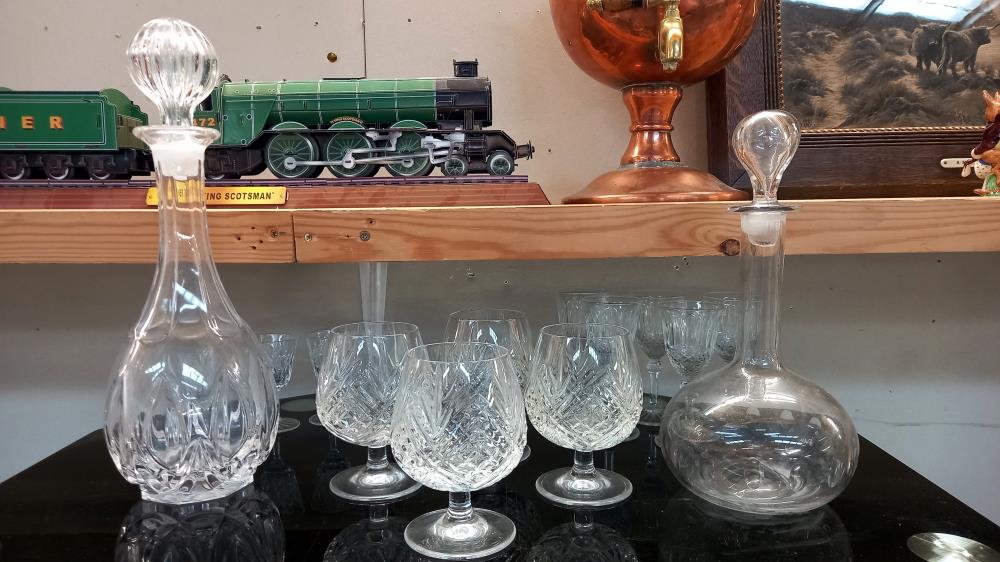 A selection of glassware including decanters & cocktail shaker etc. COLLECT ONLY - Image 2 of 4