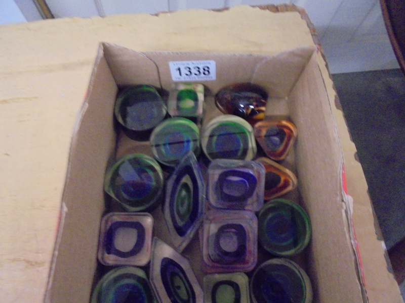 In excess of twenty five coloured glass paperweights etc., - Image 3 of 3