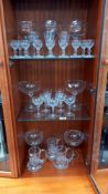 3 shelves of glass ware including 1972 Munich Olympics tankard COLLECT ONLY