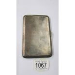 A silver cigarette case, 6.57 ounces.