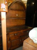 An arched top oak dresser, COLLECT ONLY.