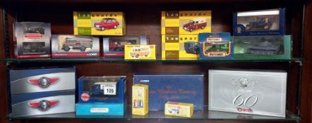 A mixed lot of boxed diecast including Vanguards, Corgi, Atlas, Dinky etc