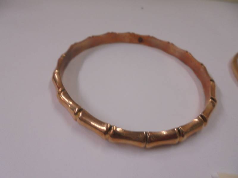 Two 9ct gold bangles, 16.24 grams. - Image 2 of 3