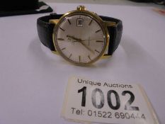 A Omega Geneve automatic gents date/second wrist watch.