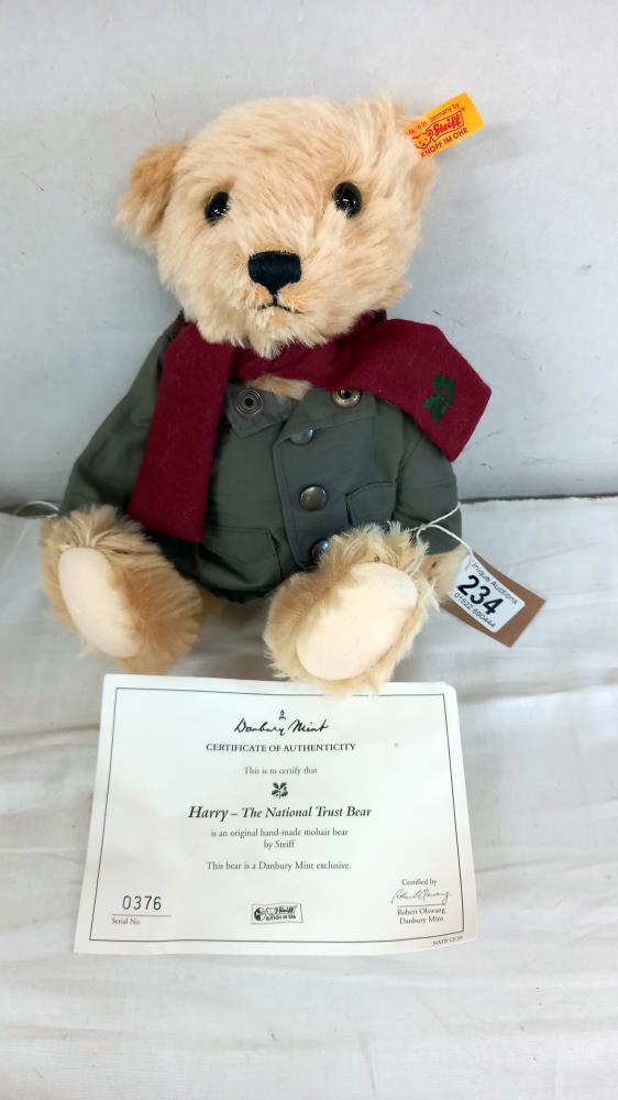 Harry The Steiff National trust bear no 0376
