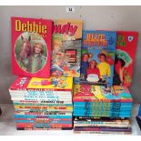 A good lot of vintage annuals from the 70's/80's including Dandy, Whoopee!, Wham!, Bunty, Debbie,