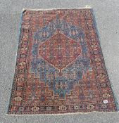 A vintage rug, 106 x 148 cm. COLLECT ONLY.