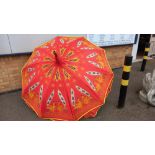 A large Indian parasol COLLECT ONLY